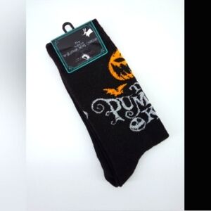 NWT Tim Burton Disney's The Night Before Christmas Socks Black Pumpkin 6-12